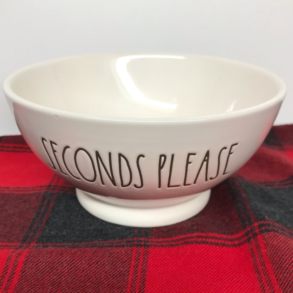 Rae Dunn seconds please bowl large lettering